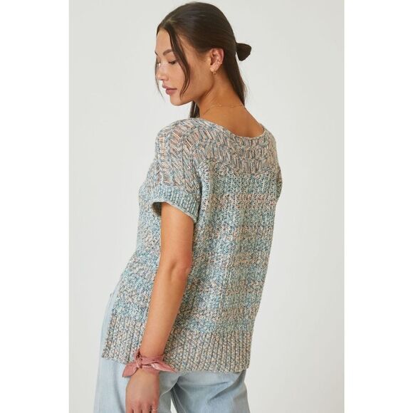 NWT ANTHROPOLOGIE PILCRO SHORT SLEEVE SWEATER - Picture 10 of 10